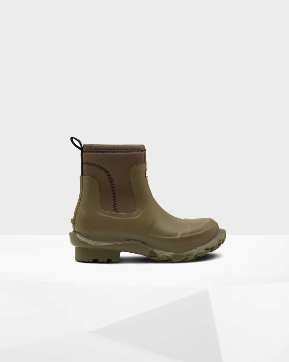 Botas Chelsea Hombre - Hunter Stella McCartney x Verde Oliva - VXLWUC-605 - Verde Oliva